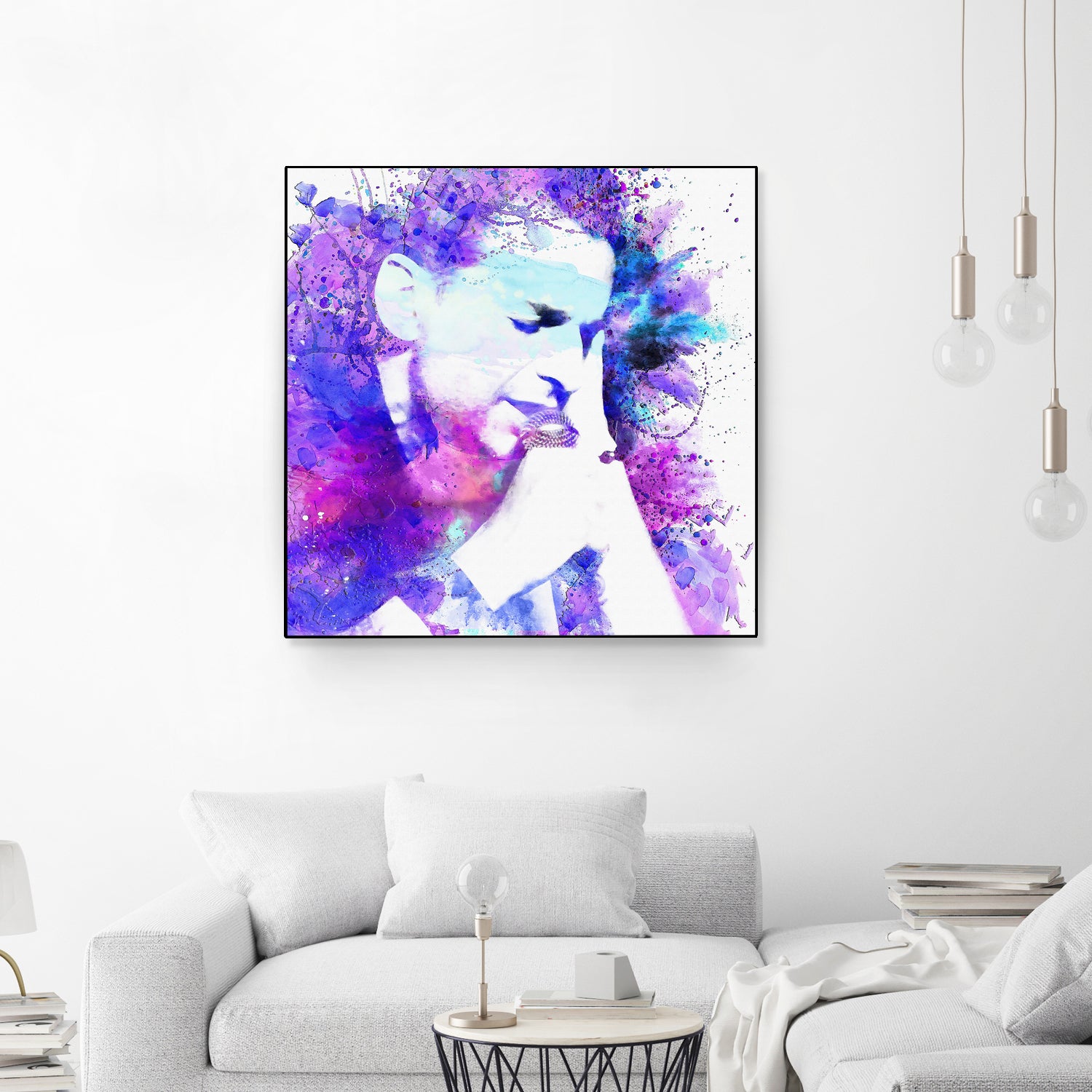 Dave Gahan by DARIA GRACHEVA on GIANT ART - fuchsia digital painting