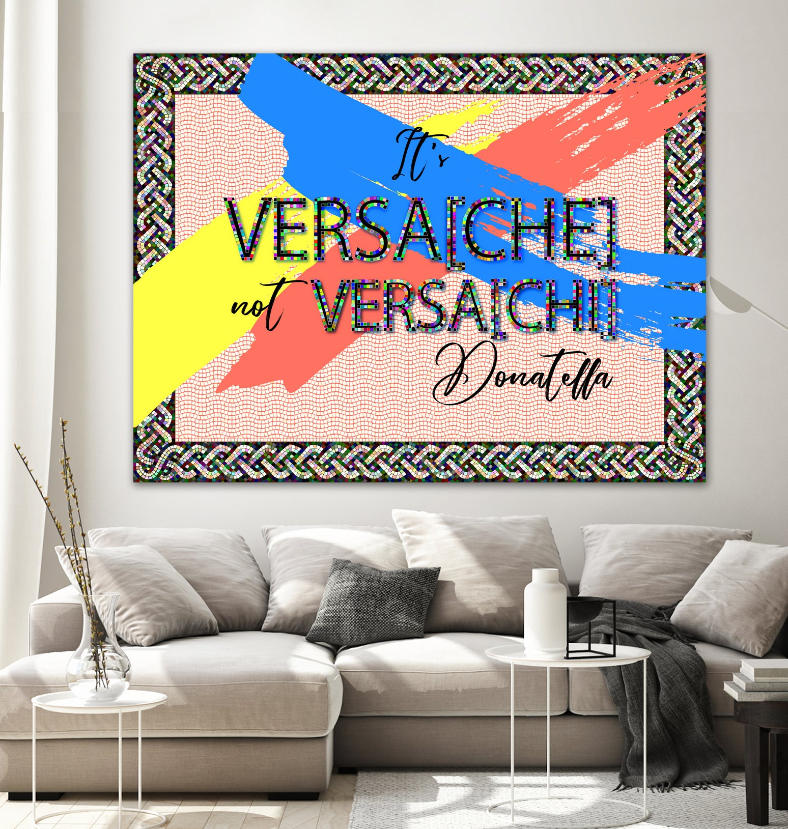 It's Versace not Versaci by Oksana Pinchuk on GIANT ART - orange digital painting