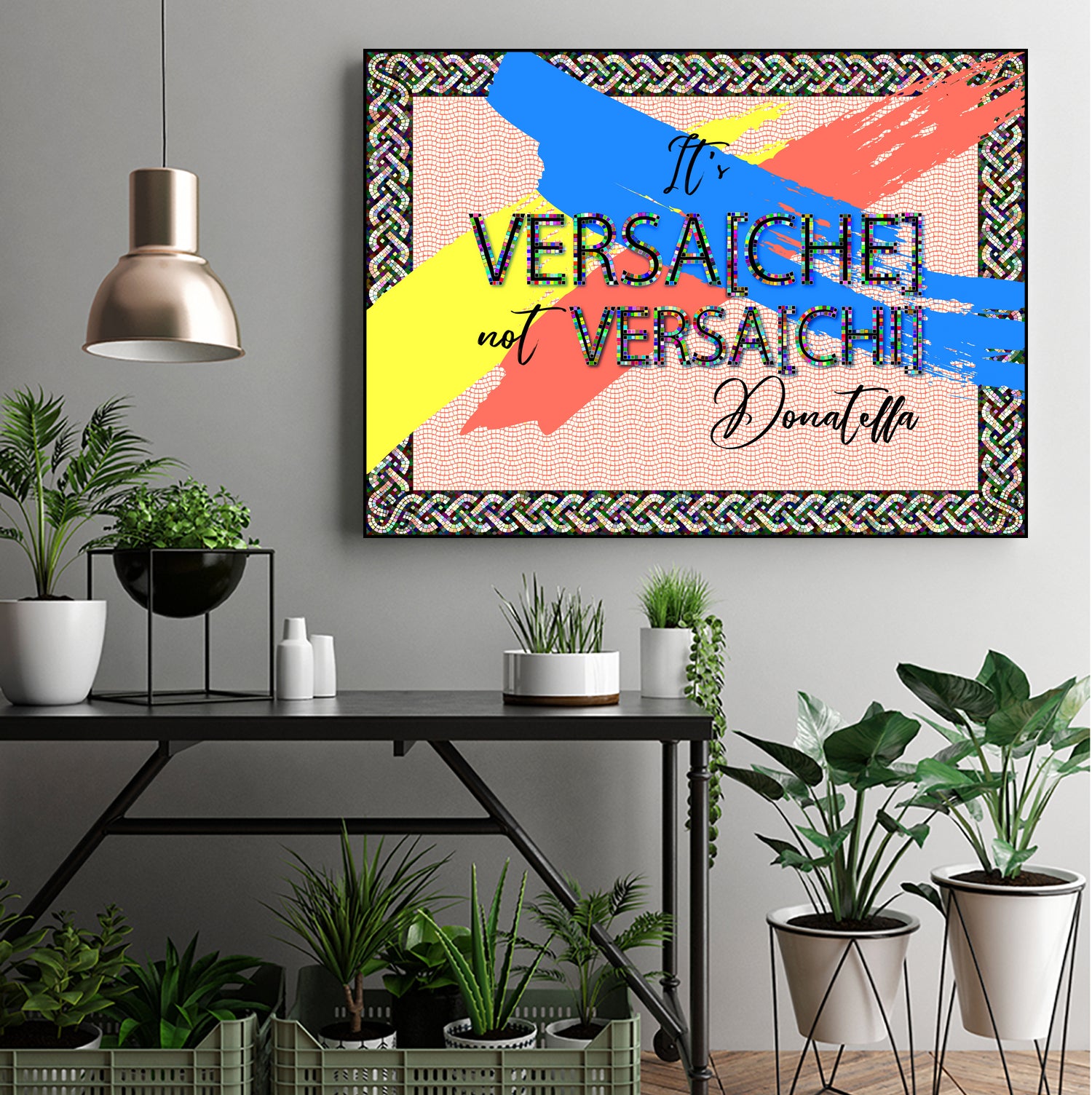 It's Versace not Versaci by Oksana Pinchuk on GIANT ART - orange digital painting