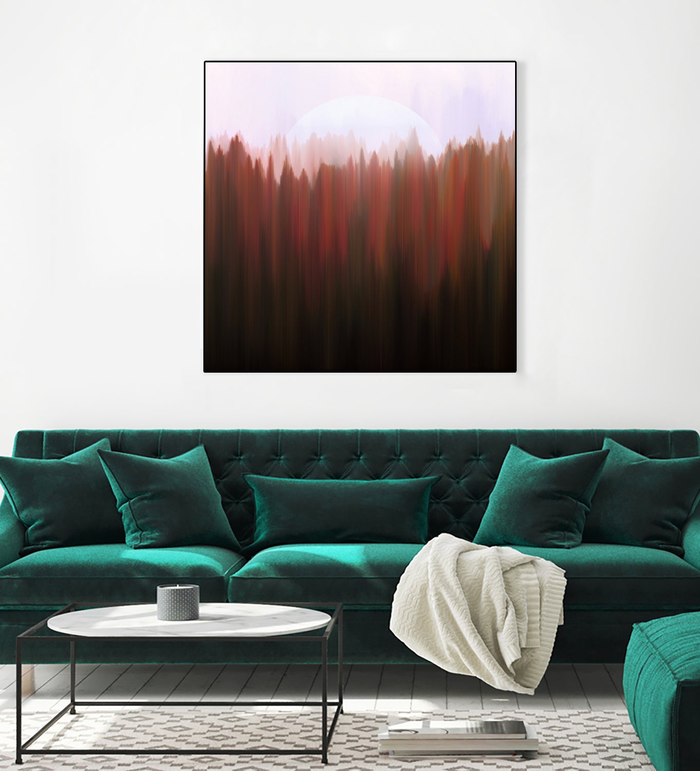 Forest Moon by Robin Willems on GIANT ART - red digital painting