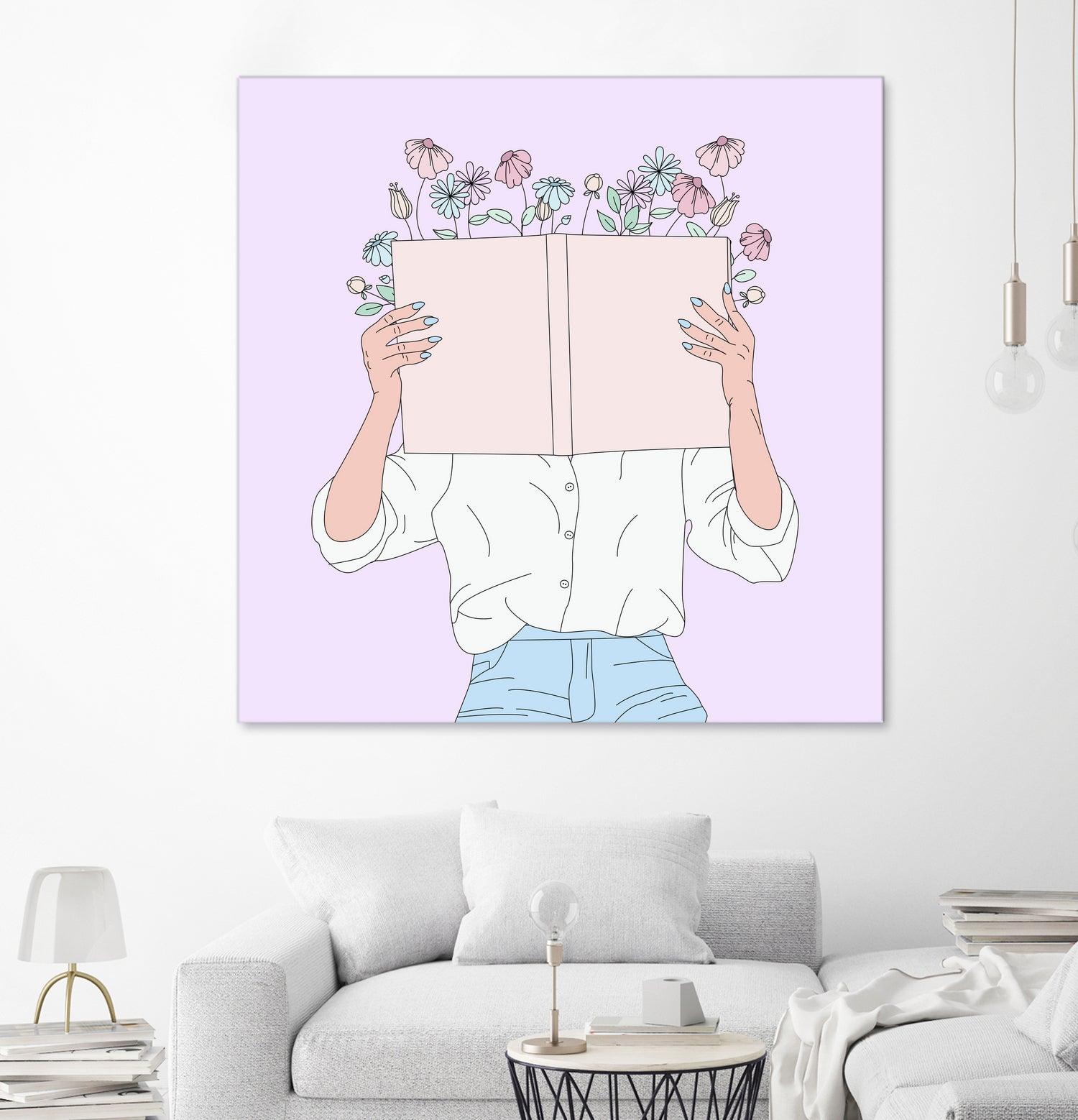 Read All About It by Natalie Label on GIANT ART - fuchsia digital painting