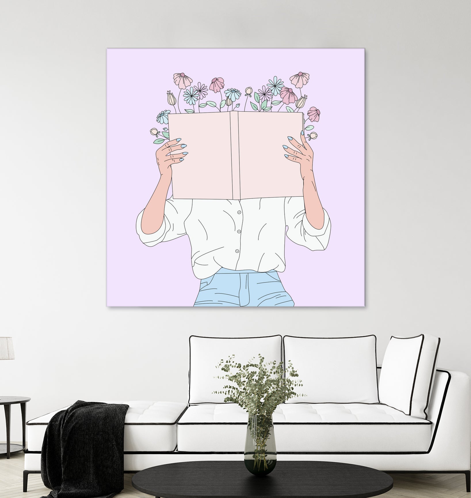 Read All About It by Natalie Label on GIANT ART - fuchsia digital painting