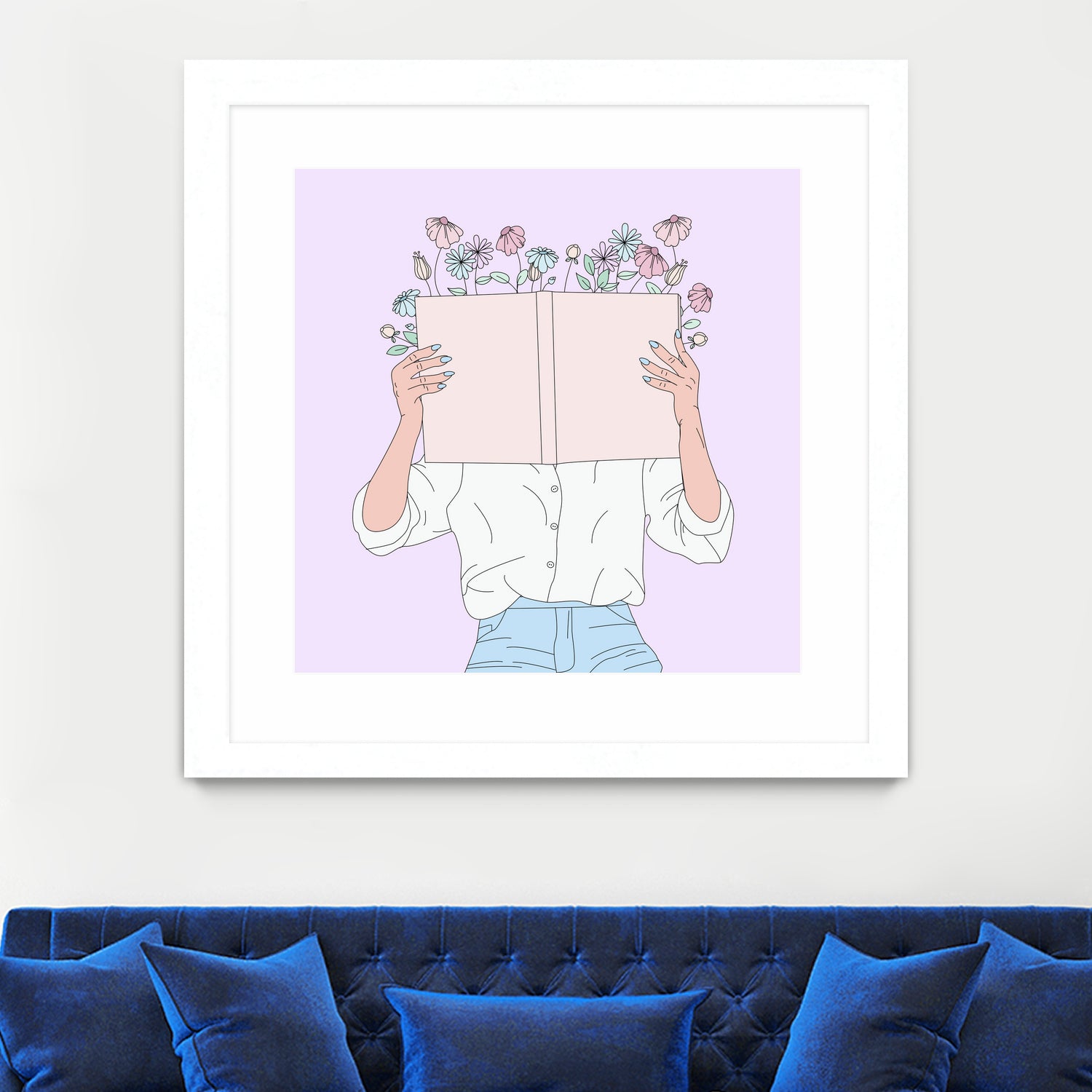 Read All About It by Natalie Label on GIANT ART - fuchsia digital painting