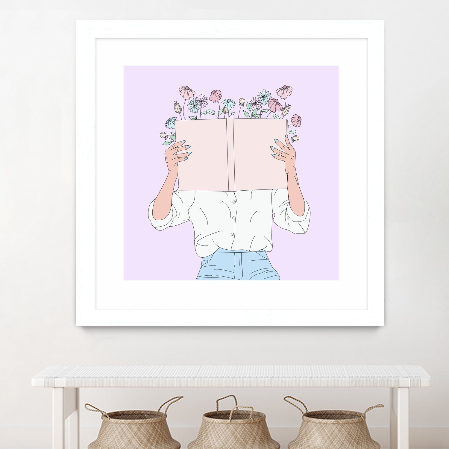 Read All About It by Natalie Label on GIANT ART - fuchsia digital painting