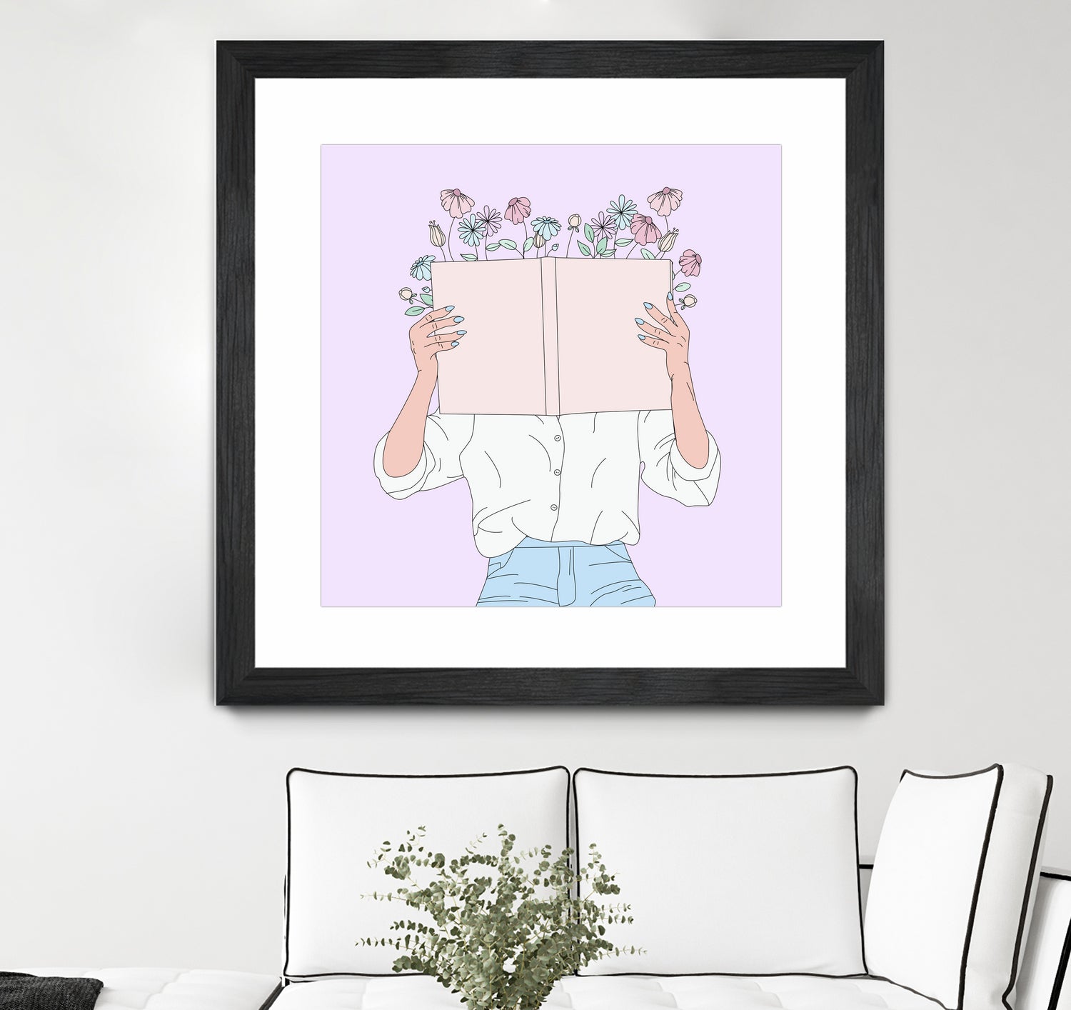 Read All About It by Natalie Label on GIANT ART - fuchsia digital painting