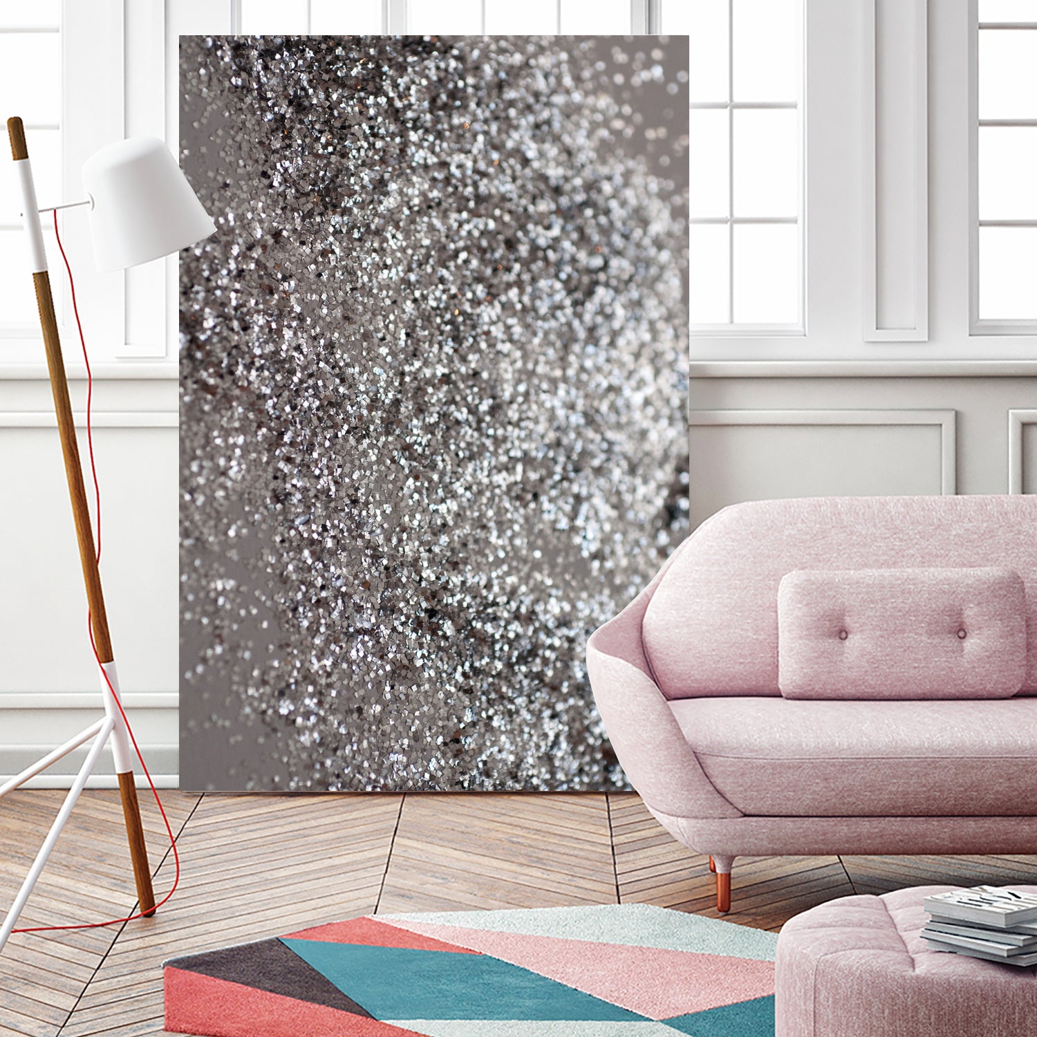 Sparkling SILVER Lady Glitter #1 #decor #art by Anita & Bella Jantz on GIANT ART - gray photo manipulation