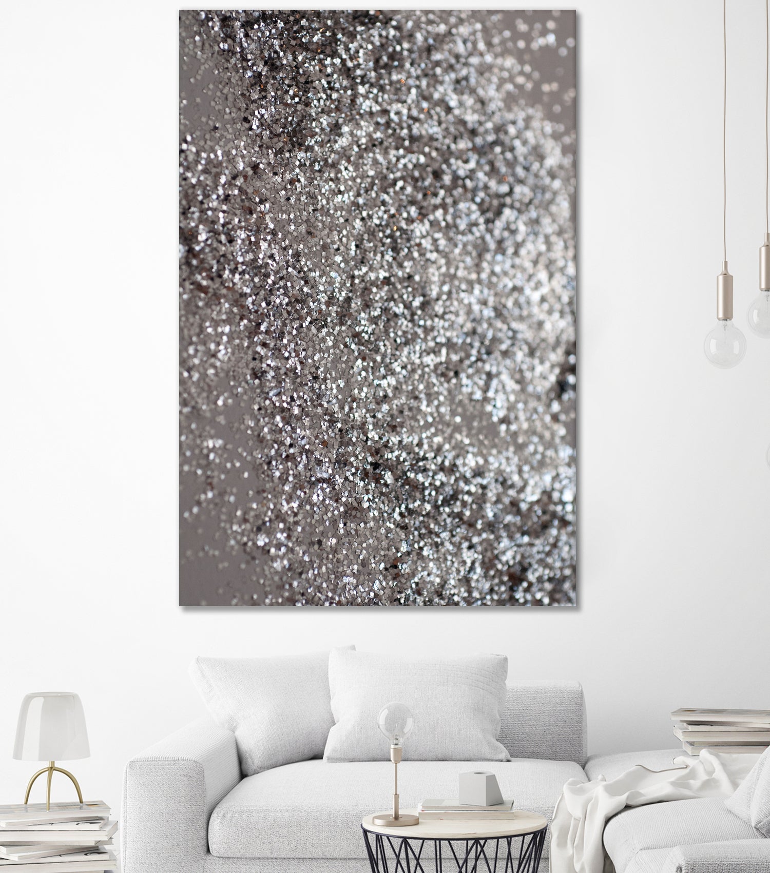 Sparkling SILVER Lady Glitter #1 #decor #art by Anita & Bella Jantz on GIANT ART - gray photo manipulation