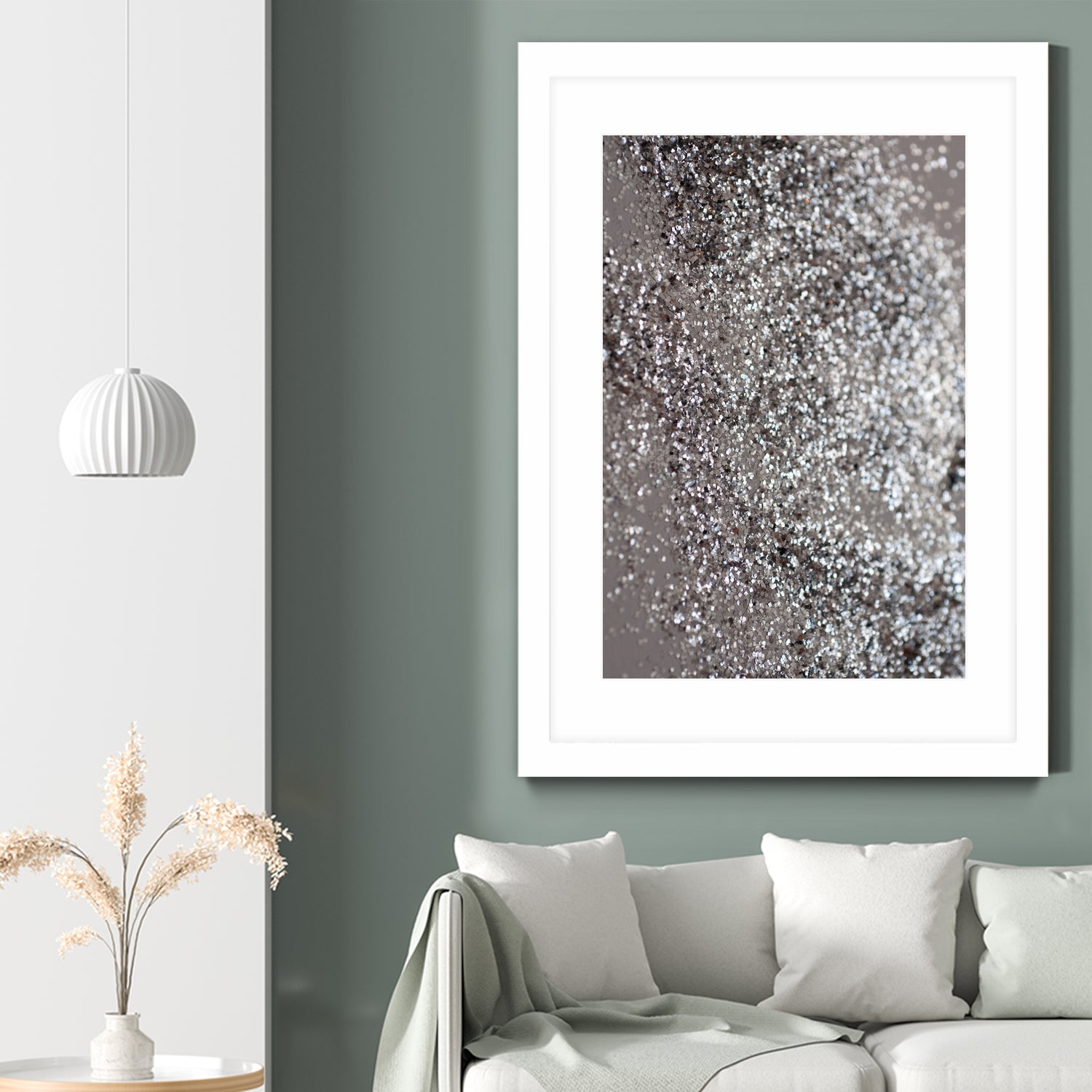 Sparkling SILVER Lady Glitter #1 #decor #art by Anita & Bella Jantz on GIANT ART - gray photo manipulation