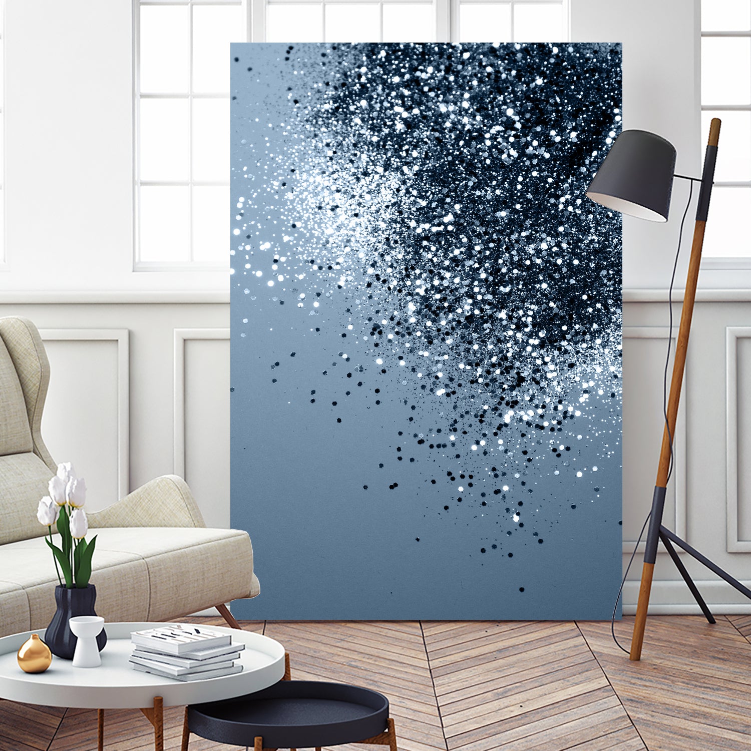 Sparkling Blue Lady Glitter #2 #shiny #decor #art by Anita & Bella Jantz on GIANT ART - blue photo manipulation