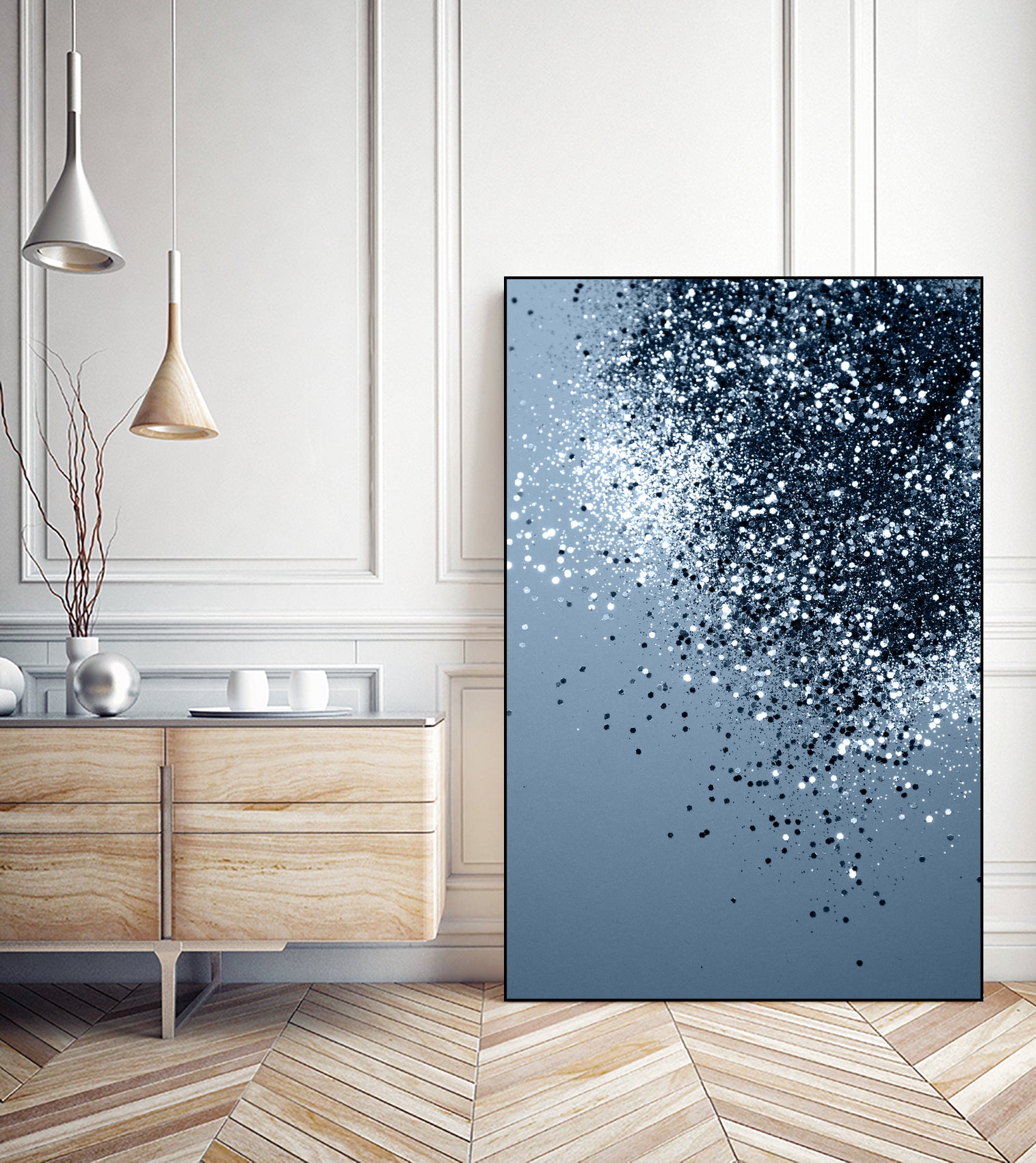 Sparkling Blue Lady Glitter #2 #shiny #decor #art by Anita & Bella Jantz on GIANT ART - blue photo manipulation