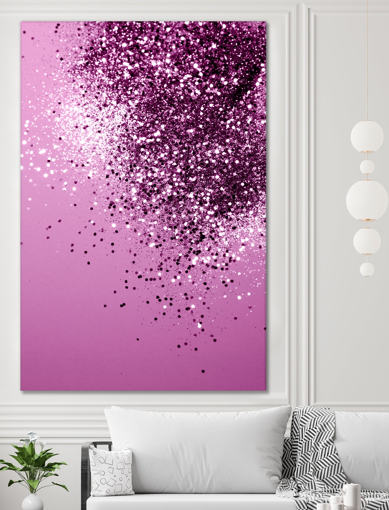 Sparkling Pink Lady Glitter #1 #shiny #decor #art by Anita & Bella Jantz on GIANT ART - pink photo manipulation