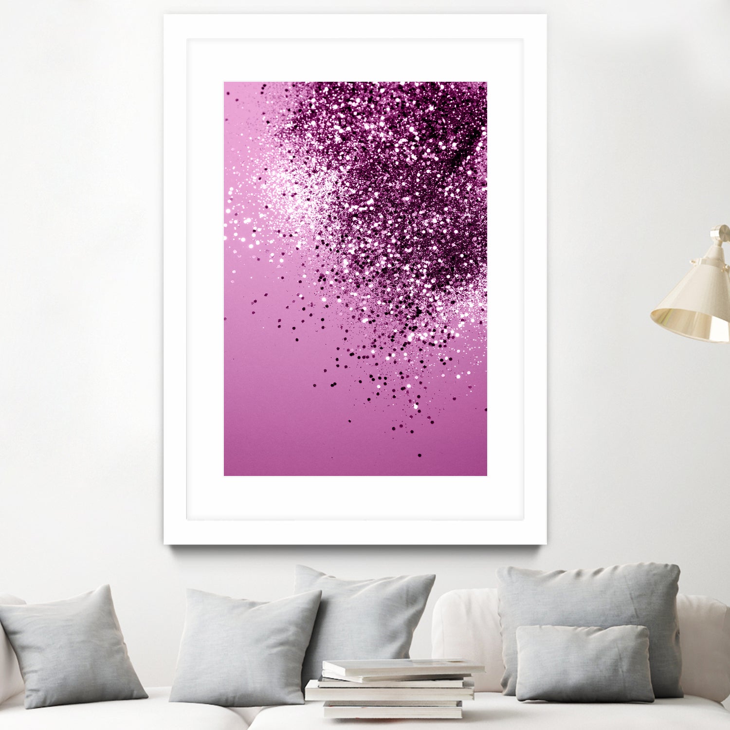 Sparkling Pink Lady Glitter #1 #shiny #decor #art by Anita & Bella Jantz on GIANT ART - pink photo manipulation