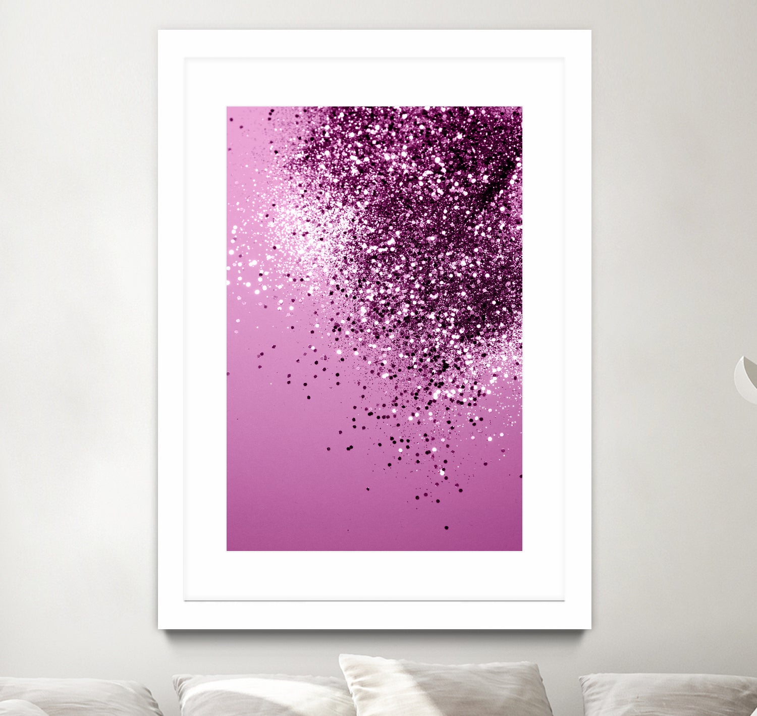 Sparkling Pink Lady Glitter #1 #shiny #decor #art by Anita & Bella Jantz on GIANT ART - pink photo manipulation