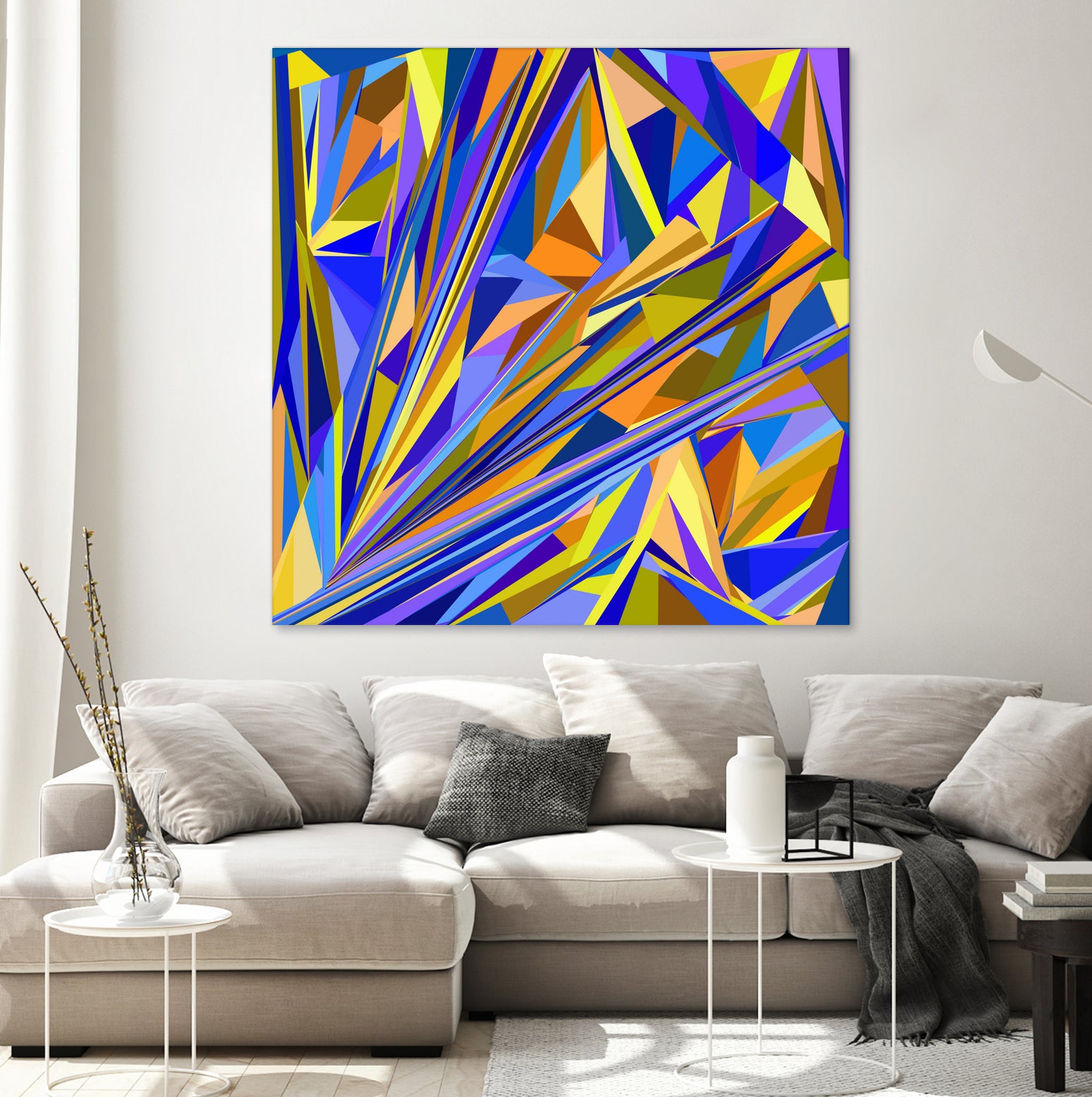 Kandinsky geometry by Dmitry Chernov on GIANT ART - orange digital drawing