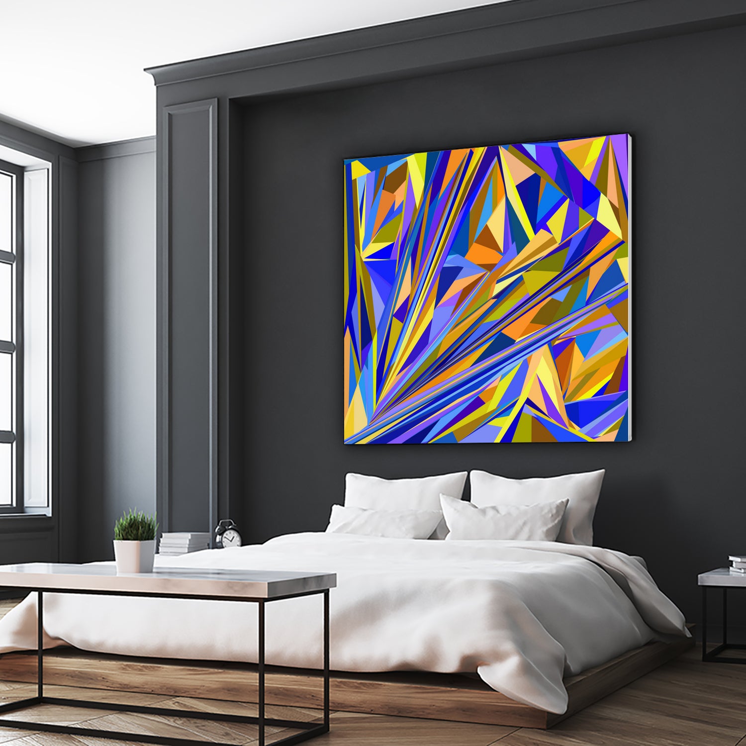 Kandinsky geometry by Dmitry Chernov on GIANT ART - orange digital drawing