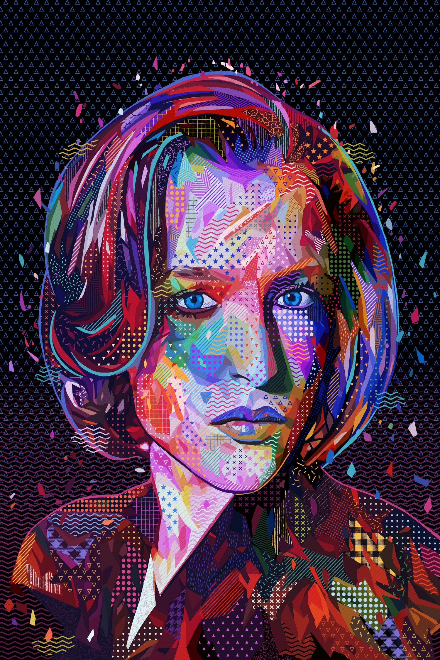 PoP Dana Scully by Alessandro Pautasso on GIANT ART - black digital painting