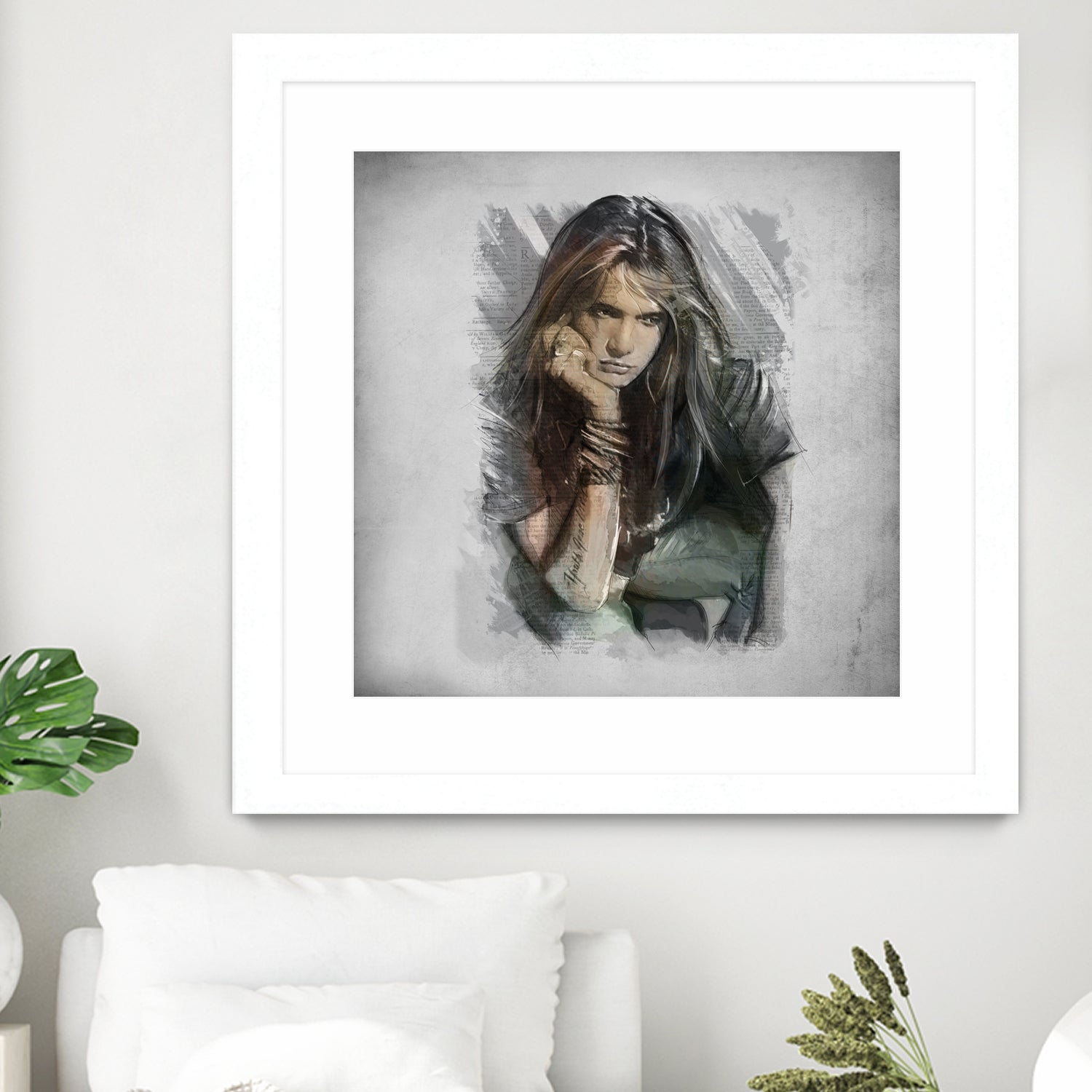 Sebastian Bach - Skid Row by Claudio Tosi on GIANT ART - blue digital painting