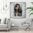 Sebastian Bach - Skid Row by Claudio Tosi on GIANT ART - blue digital painting