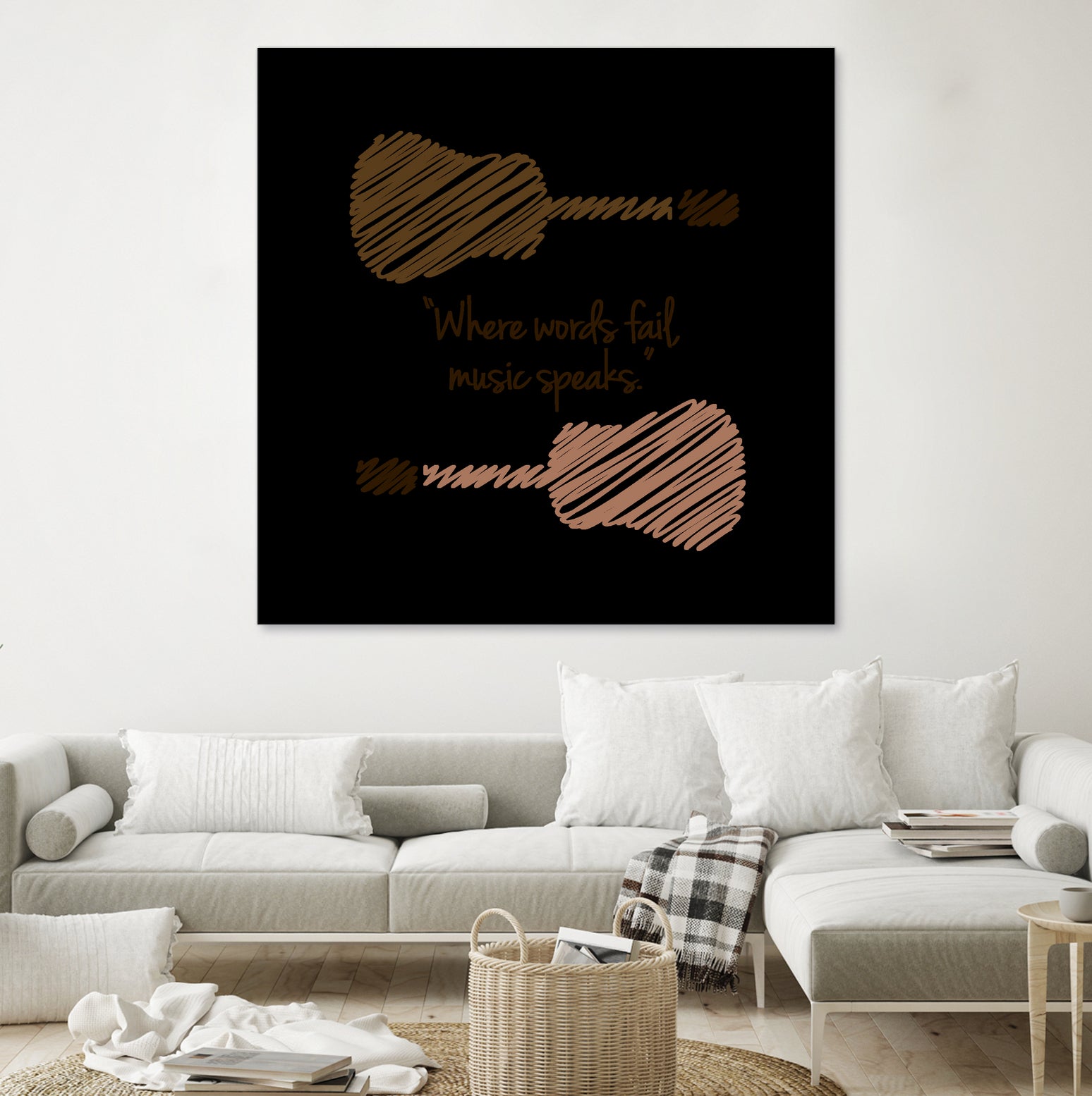 Where words fail, music speaks by Hans christian Andersen by Shawlin Mohd on GIANT ART - brown digital drawing