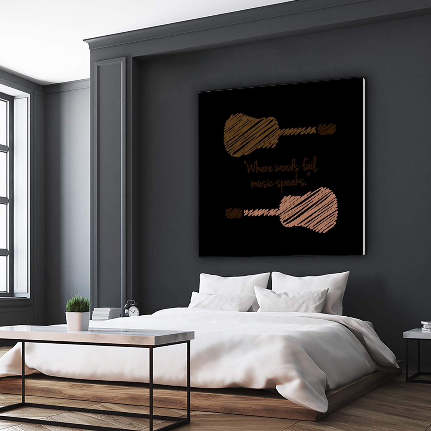 Where words fail, music speaks by Hans christian Andersen by Shawlin Mohd on GIANT ART - brown digital drawing