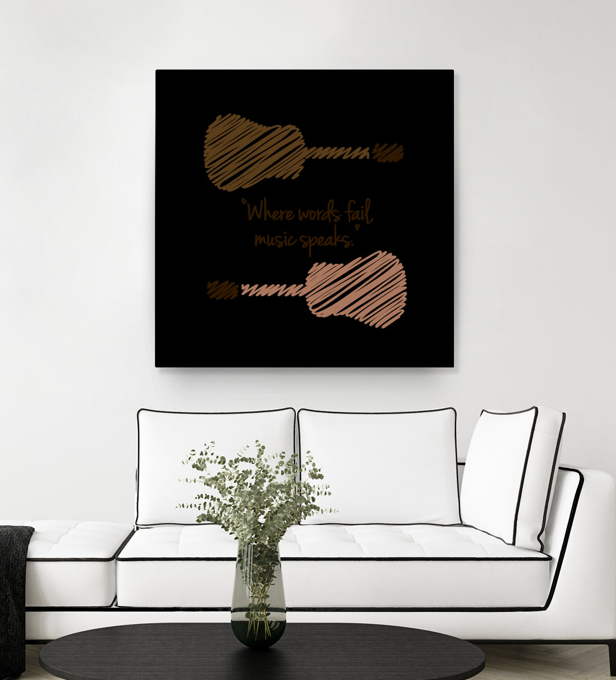 Where words fail, music speaks by Hans christian Andersen by Shawlin Mohd on GIANT ART - brown digital drawing