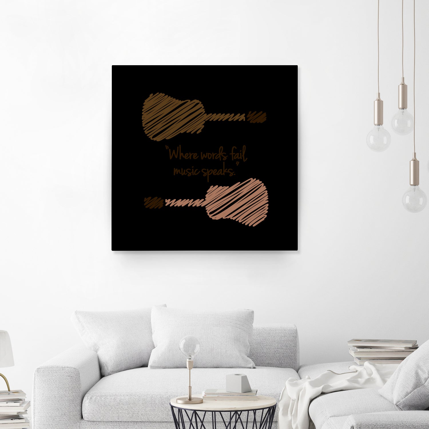 Where words fail, music speaks by Hans christian Andersen by Shawlin Mohd on GIANT ART - brown digital drawing