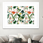 vintage floral  white by susana costa on GIANT ART - yellow photo manipulation