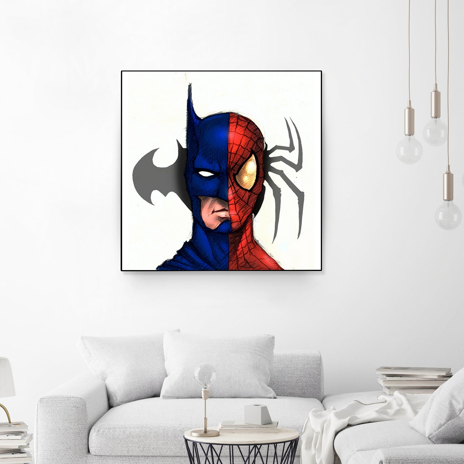 DC vs Marvel by Norik Imami on GIANT ART - blue digital drawing