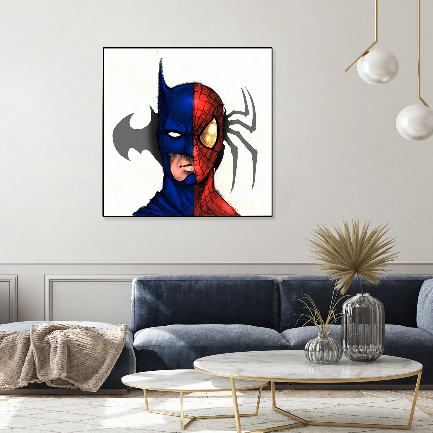 DC vs Marvel by Norik Imami on GIANT ART - blue digital drawing