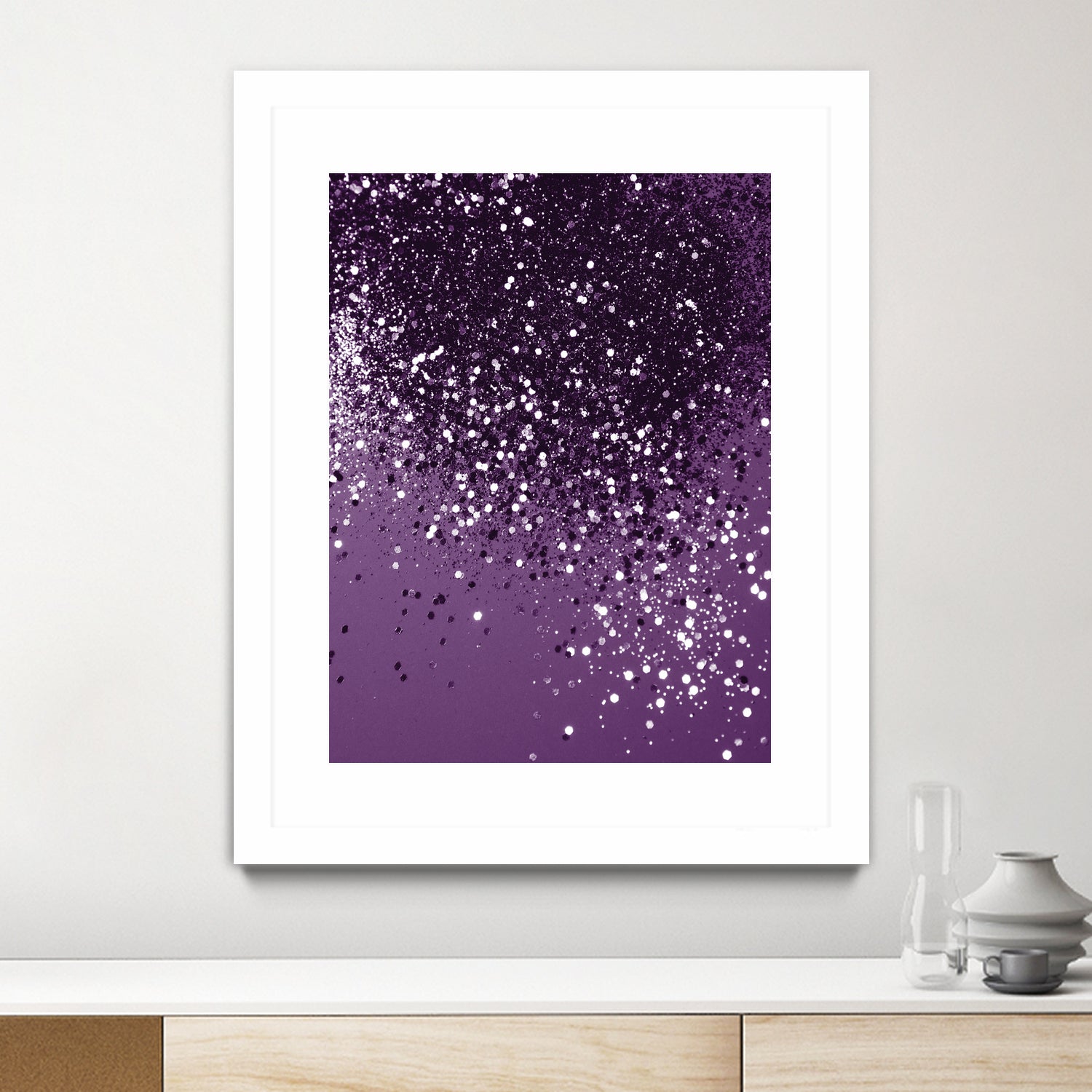 PURPLE Glitter Dream #1 #shiny #decor #art by Anita & Bella Jantz on GIANT ART - fuchsia photo manipulation