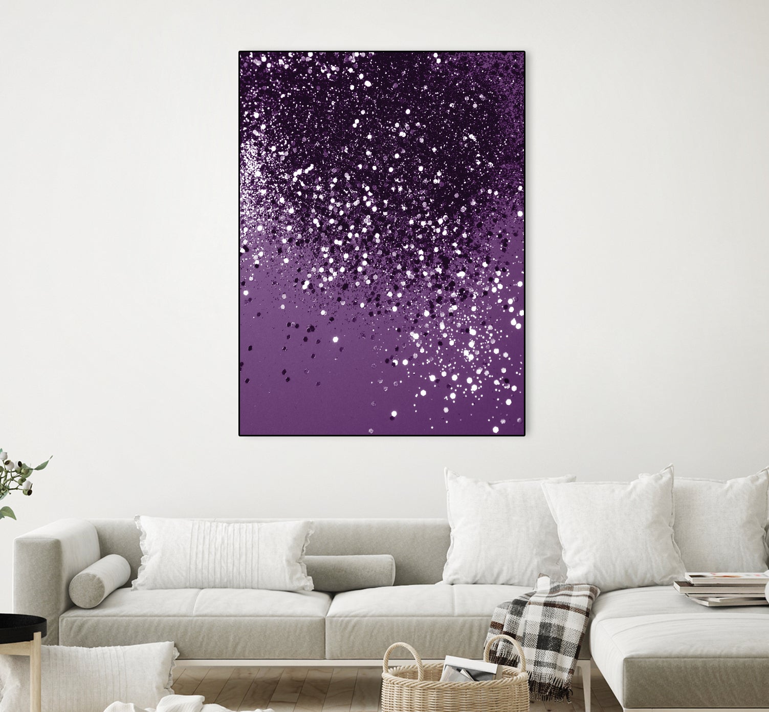 PURPLE Glitter Dream #1 #shiny #decor #art by Anita & Bella Jantz on GIANT ART - fuchsia photo manipulation