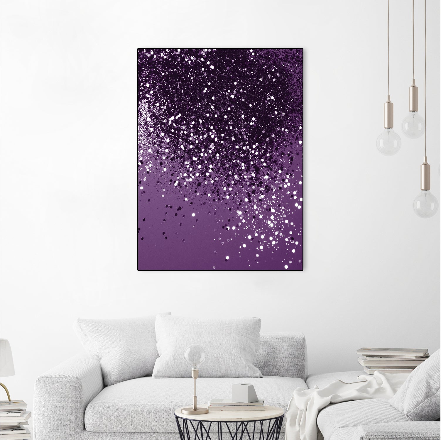 PURPLE Glitter Dream #1 #shiny #decor #art by Anita & Bella Jantz on GIANT ART - fuchsia photo manipulation