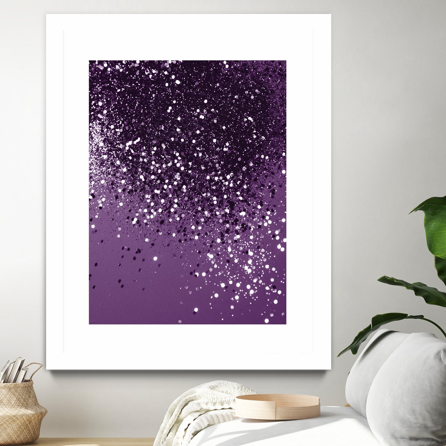 PURPLE Glitter Dream #1 #shiny #decor #art by Anita & Bella Jantz on GIANT ART - fuchsia photo manipulation