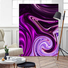 abstract waves by Haris Kavalla on GIANT ART - fuchsia photo illustration