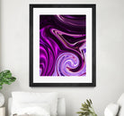 abstract waves by Haris Kavalla on GIANT ART - fuchsia photo illustration