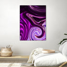 abstract waves by Haris Kavalla on GIANT ART - fuchsia photo illustration