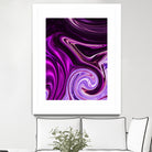 abstract waves by Haris Kavalla on GIANT ART - fuchsia photo illustration