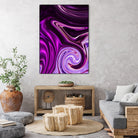 abstract waves by Haris Kavalla on GIANT ART - fuchsia photo illustration