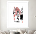 Spirited sumi-e by Antonio Camarena on GIANT ART - white digital painting