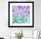 Mermaid Glitter Scales #1 #shiny #decor #art by Anita & Bella Jantz on GIANT ART - fuchsia photo illustration