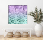 Mermaid Glitter Scales #1 #shiny #decor #art by Anita & Bella Jantz on GIANT ART - fuchsia photo illustration