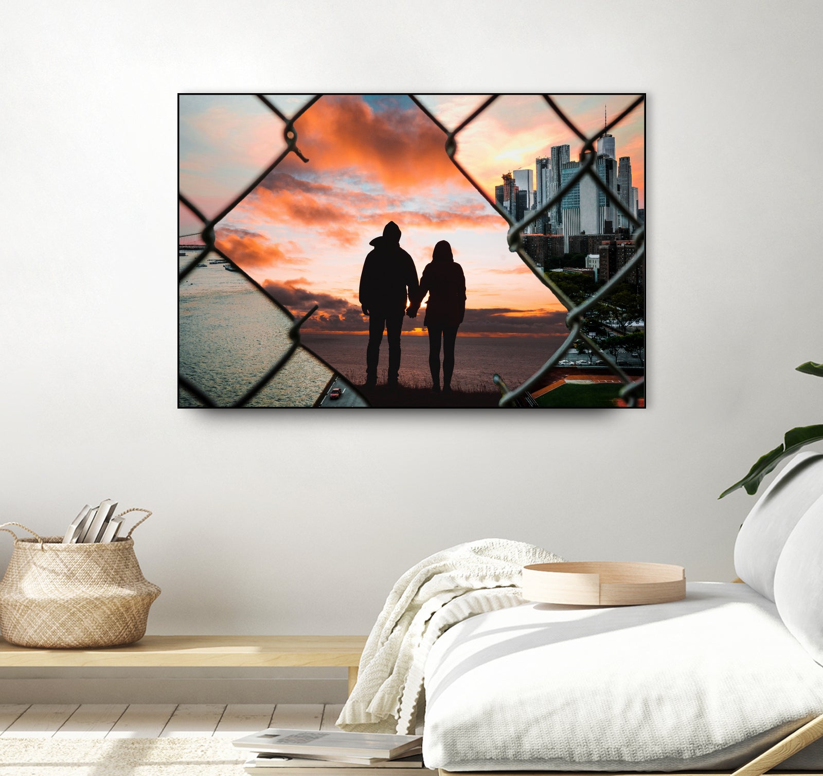 Free Love by GEN Z by Rigaud Mickaël on GIANT ART - orange photo illustration