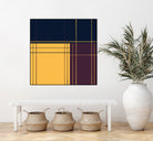 Abstract graphic I Dark blue Purple Yellow by Blerta Karahoda on GIANT ART - yellow digital drawing