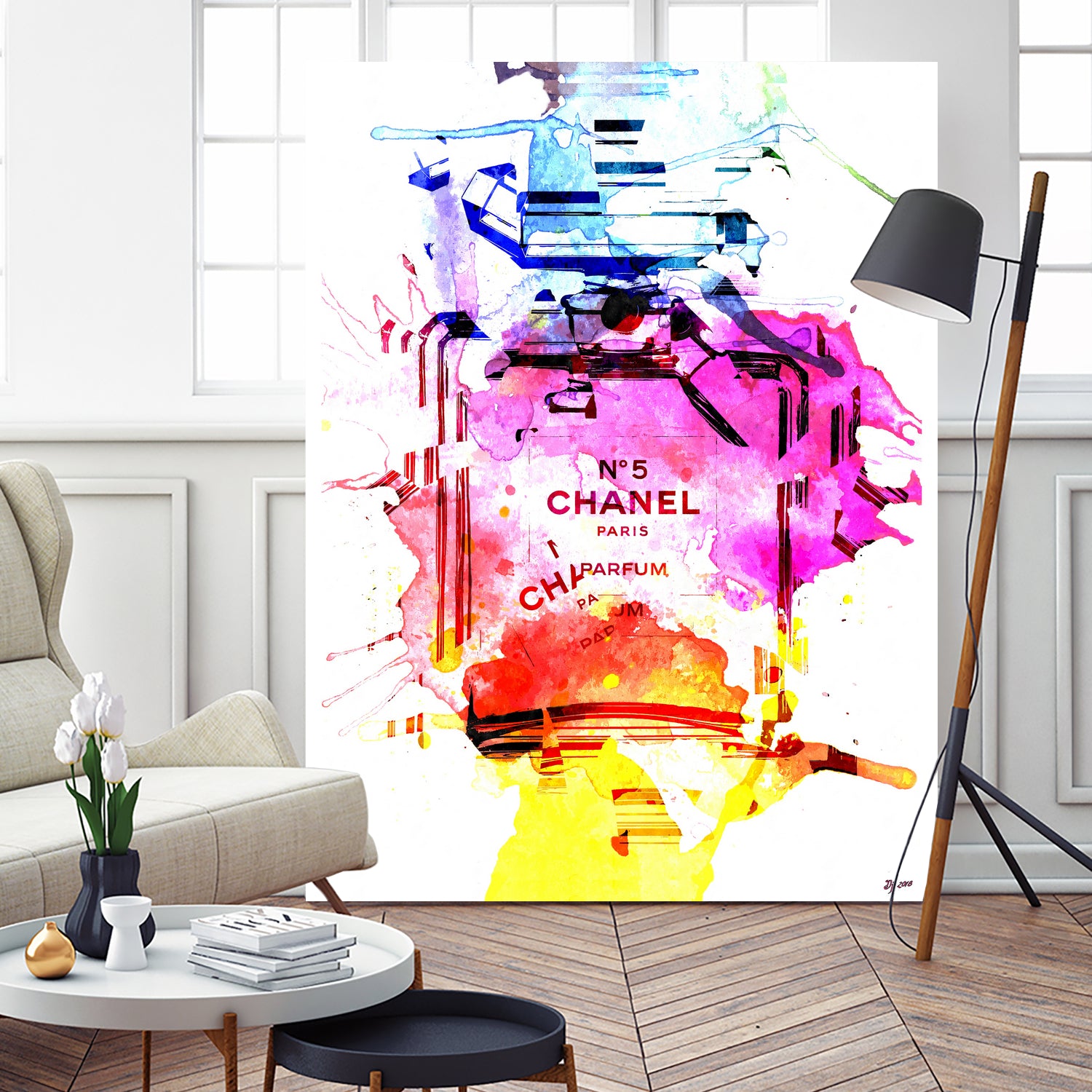 Chanel Shards by Daniel Janda on GIANT ART - white mixed media