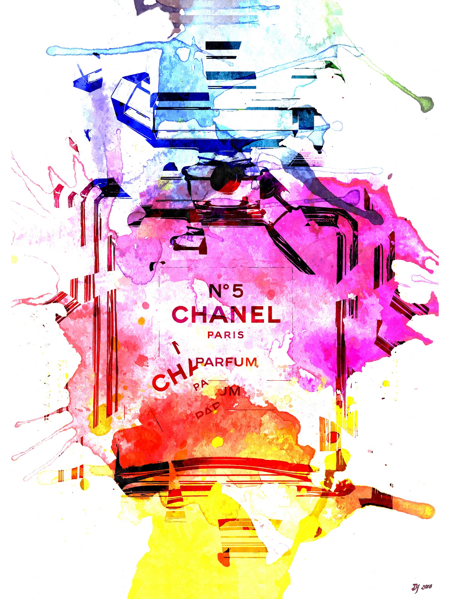 Chanel Shards by Daniel Janda on GIANT ART - white mixed media