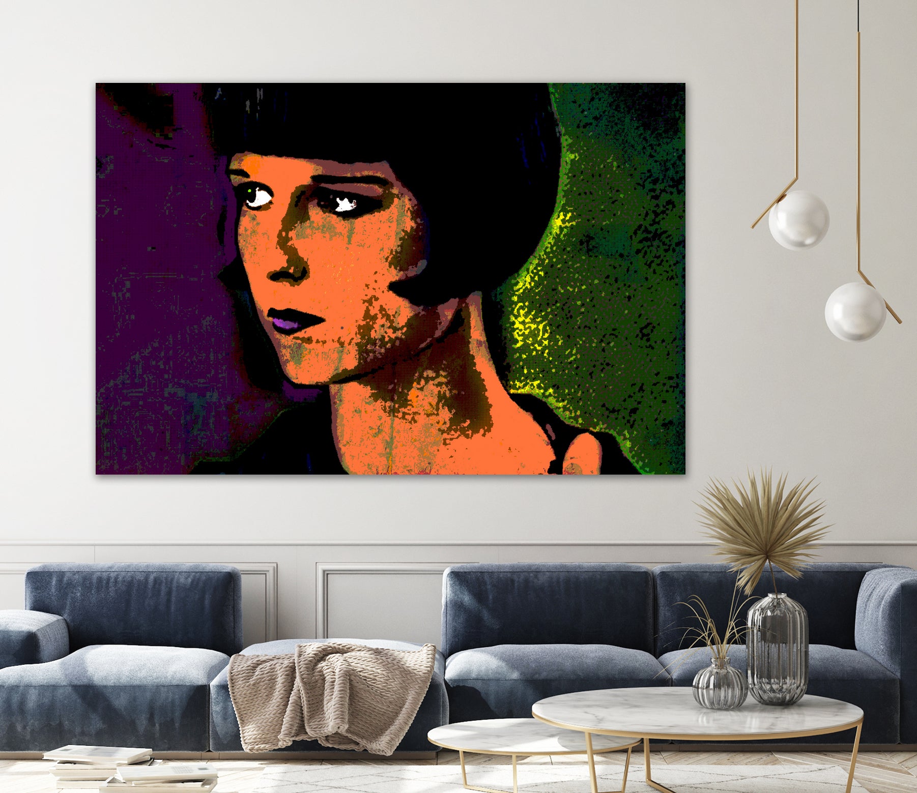 LOUISE BROOKS-2 by OTIS PORRITT on GIANT ART - orange digital painting