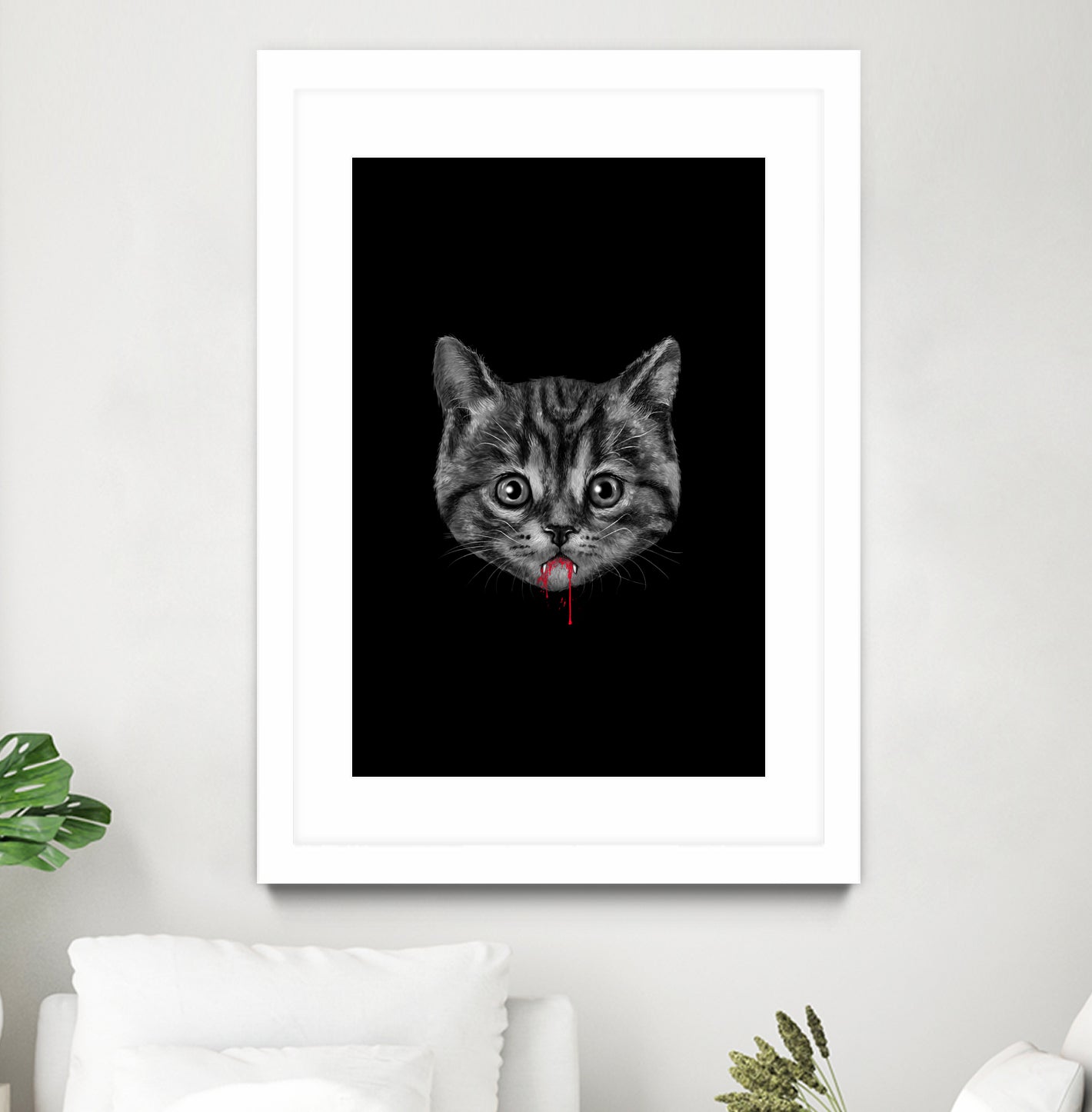 Black Pussy Cat - Color Sep by Vincent Trinidad on GIANT ART - black digital drawing