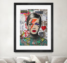 Twiggy street art by Ana Paula Hoppe on GIANT ART - red photo illustration