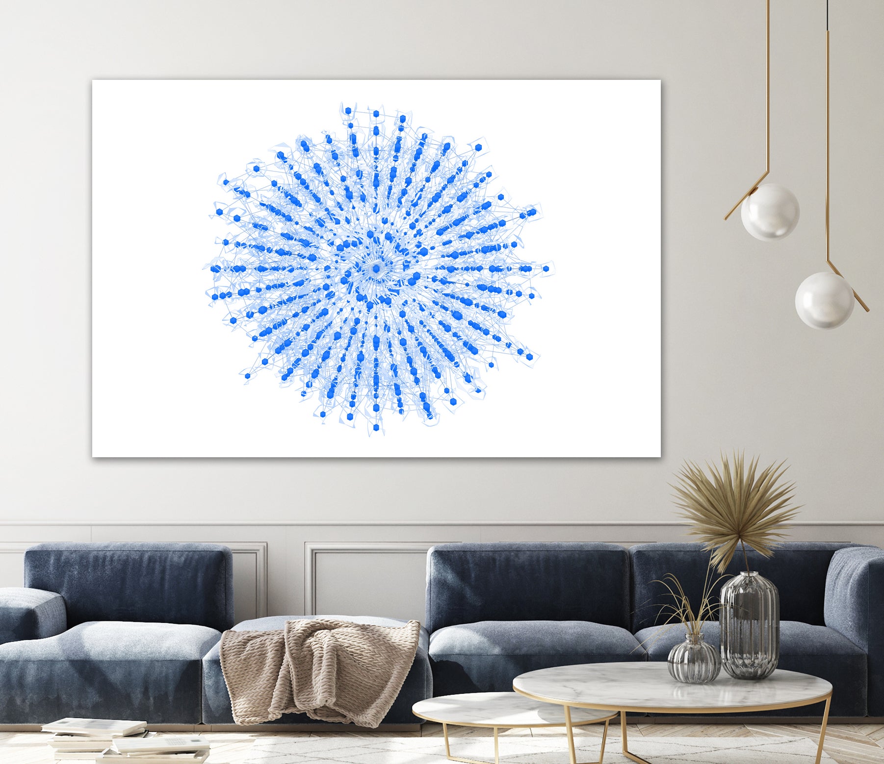 Superposition 2 by Marco Bagni on GIANT ART - blue digital drawing