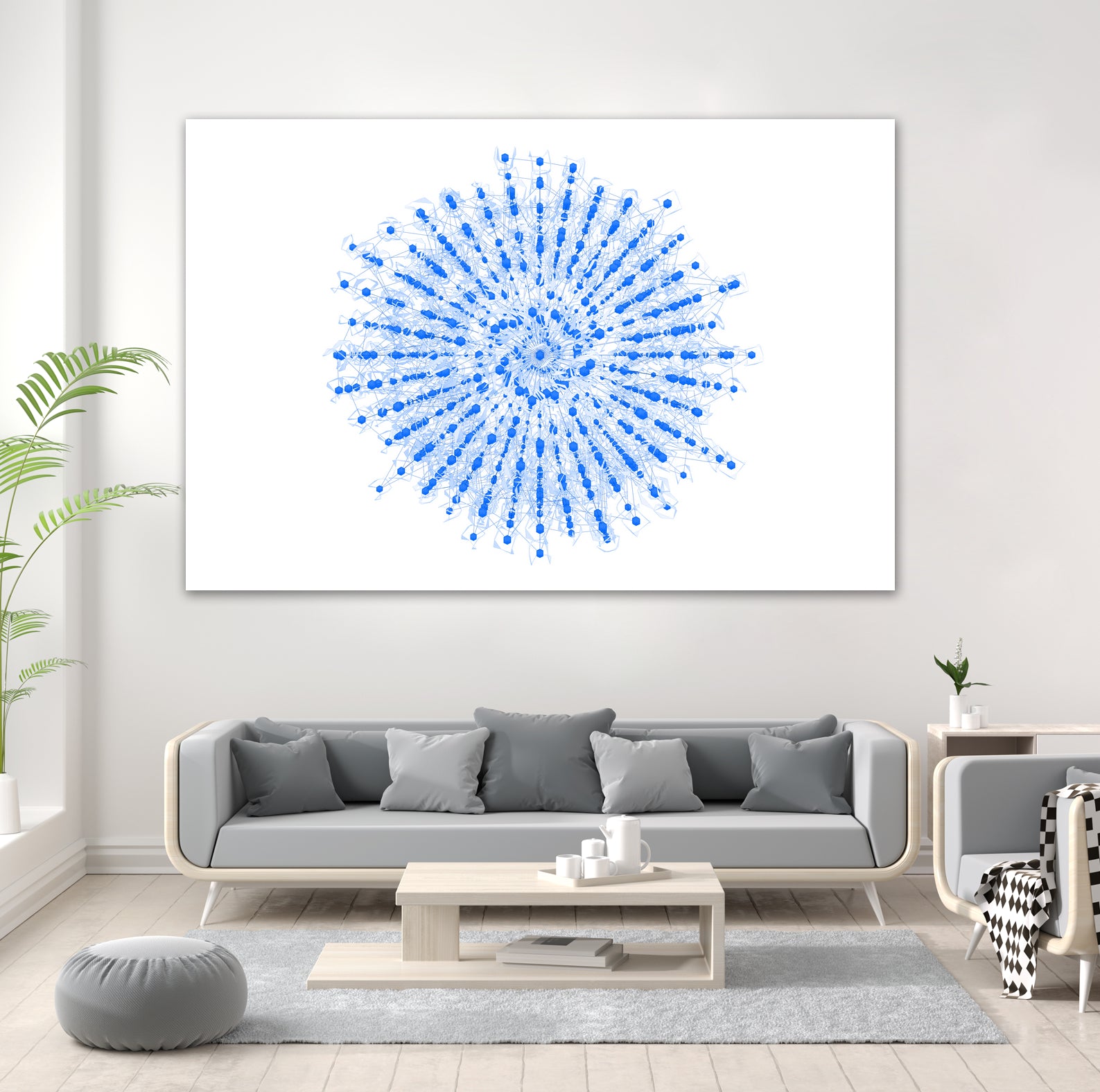 Superposition 2 by Marco Bagni on GIANT ART - blue digital drawing